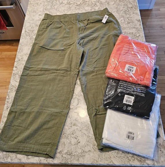 Old Navy High Rise Wide Leg XXL Linen Pants - Picture 1 of 5
